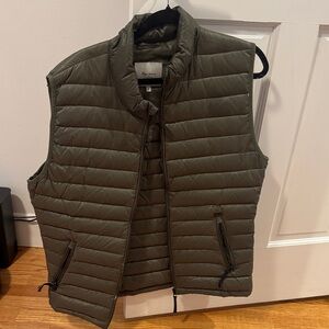 Pepe Jeans Olive Green Quilted Vest